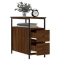 Miniatyrbillede 5 af 11: The Living Store sengeborde 2 stk. 30x60x60 cm brun egetræsfarve -  Natborde