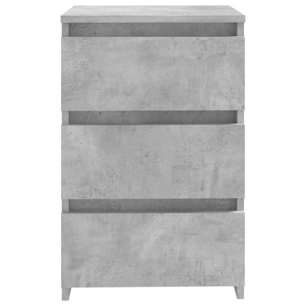 The Living Store natbord 40x35x62,5 cm spånplader betongrå - Natborde