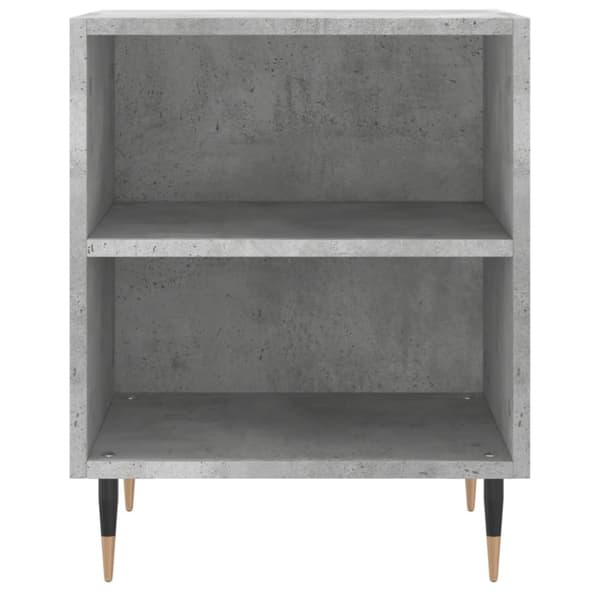 The Living Store sengebord 40x30x50 cm konstrueret træ betongrå -  Natborde