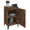 Miniatyrbild 5 av 11: The Living Store Sängbord 2 st rökfärgad ek 40x35x70 cm konstruerat trä -  Nattduksbord