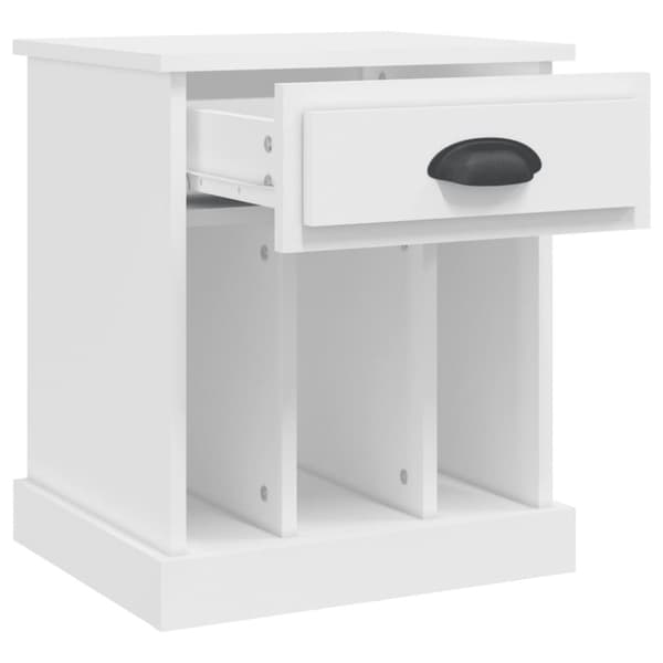 The Living Store sengeborde 2 stk. 43x36x50 cm hvid -  Natborde
