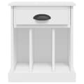Miniatyrbillede 9 af 11: The Living Store sengeborde 2 stk. 43x36x50 cm hvid -  Natborde