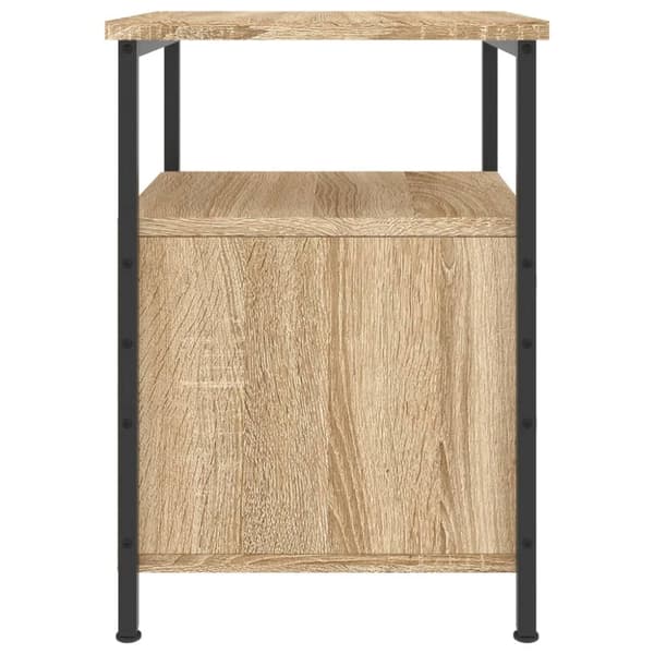 The Living Store sengebord 34x35,5x50 cm konstrueret træ sonoma-eg - Natborde