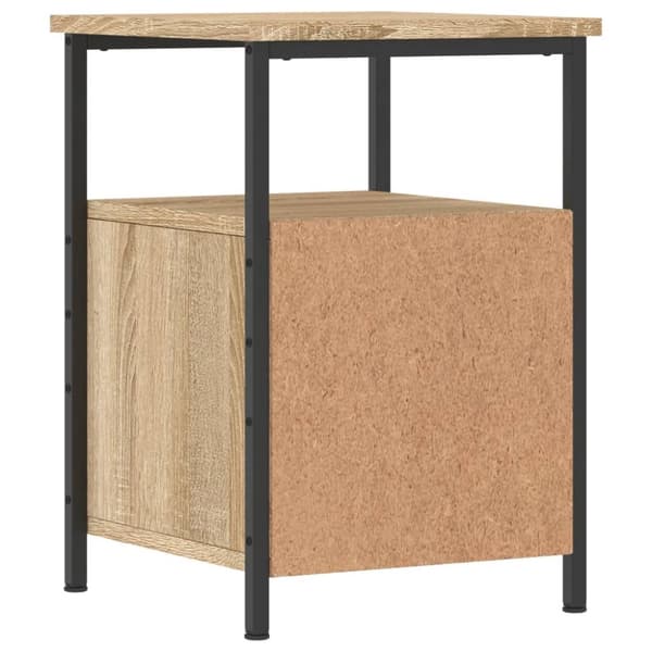 The Living Store sengebord 34x35,5x50 cm konstrueret træ sonoma-eg - Natborde