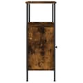 Miniatyrbillede 9 af 11: The Living Store sengeborde 2 stk. 41x31x80 cm konstrueret træ røget egetræ -  Natborde