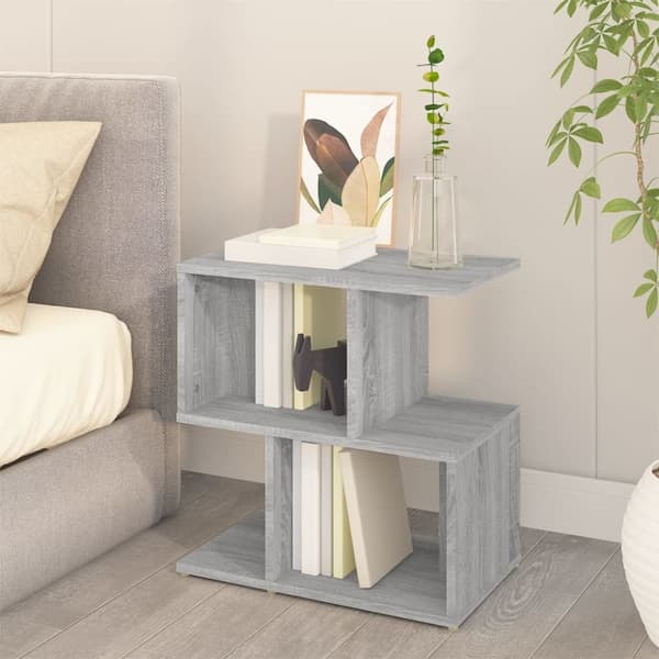 The Living Store sengeborde 2 stk. 50x30x51,5 cm konstrueret træ grå sonoma-eg - Natborde