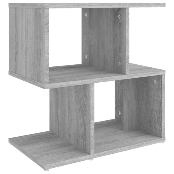 The Living Store sengeborde 2 stk. 50x30x51,5 cm konstrueret træ grå sonoma-eg - Natborde