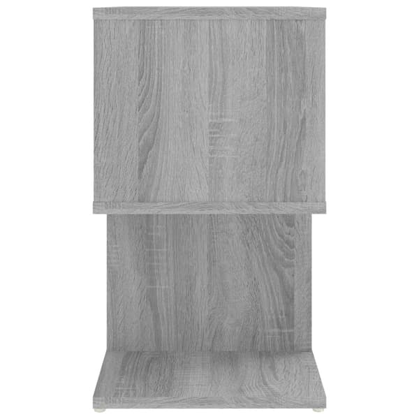 The Living Store sengeborde 2 stk. 50x30x51,5 cm konstrueret træ grå sonoma-eg - Natborde