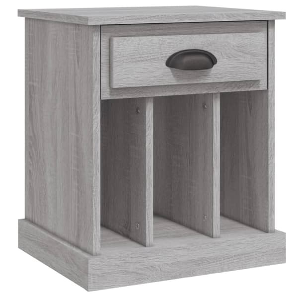 The Living Store sengeborde 2 stk. 43x36x50 cm grå sonoma-eg - Natborde