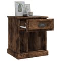 Miniatyrbild 6 av 11: The Living Store Sängbord 2 st Rökfärgad ek 43x36x50 cm -  Nattduksbord
