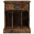 Miniatyrbild 9 av 11: The Living Store Sängbord 2 st Rökfärgad ek 43x36x50 cm -  Nattduksbord