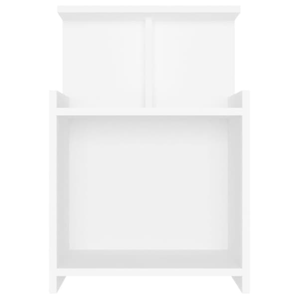 The Living Store sengeborde 2 stk. spånplade 40x35x60 cm hvid - Natborde