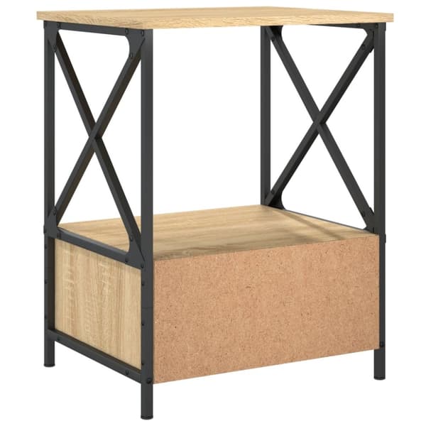 The Living Store Yöpöydät 2 kpl Sonoma-tammi 50x41x65 cm tekninen puu - Yöpöydät