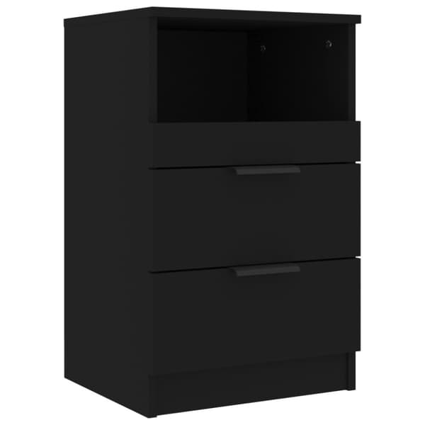 The Living Store sengebord konstrueret træ sort - Natborde