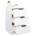 Miniatyrbild 5 av 11: The Living Store Sängbord 2 st vit 40x36x65 cm -  Nattduksbord