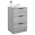 Miniatyrbillede 5 af 11: The Living Store sengeborde 2 stk. 40x36x65 cm grå sonoma-eg -  Natborde