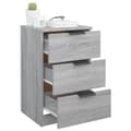 Miniatyrbillede 6 af 11: The Living Store sengeborde 2 stk. 40x36x65 cm grå sonoma-eg -  Natborde