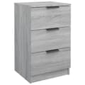 Miniatyrbillede 7 af 11: The Living Store sengeborde 2 stk. 40x36x65 cm grå sonoma-eg -  Natborde