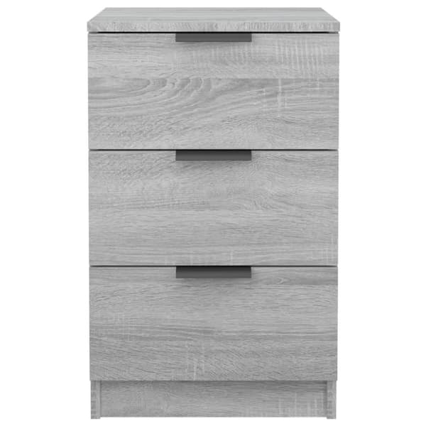 The Living Store sengeborde 2 stk. 40x36x65 cm grå sonoma-eg -  Natborde