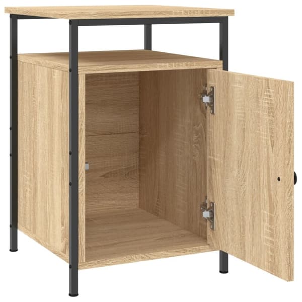 The Living Store Sängbord 2 st sonoma-ek 40x42x60 cm konstruerat trä -  Nattduksbord