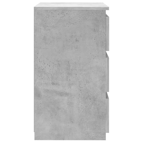 The Living Store natborde 2 stk. 40x35x62,5 cm spånplader betongrå -  Natborde