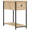 Miniatyrbillede 6 af 11: The Living Store sengeborde 2 stk. 30x60x60 cm konstrueret træ sonoma-eg -  Natborde