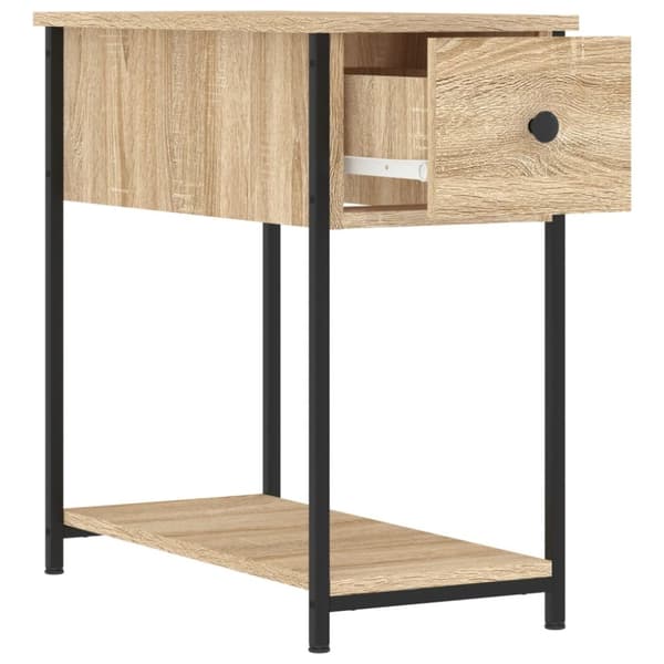 The Living Store sengeborde 2 stk. 30x60x60 cm konstrueret træ sonoma-eg -  Natborde