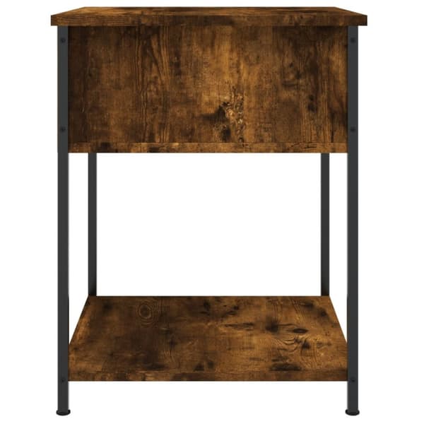 The Living Store sengeborde 2 stk. 44x45x58 cm røget egetræsfarve -  Natborde