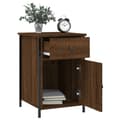 Miniatyrbillede 5 af 11: The Living Store sengeborde 2 stk. 40x42x60 cm konstrueret træ brunt egetræ -  Natborde