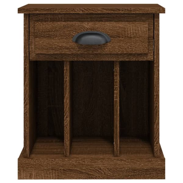 The Living Store sengeborde 2 stk. 43x36x50 cm brun egetræsfarve - Natborde