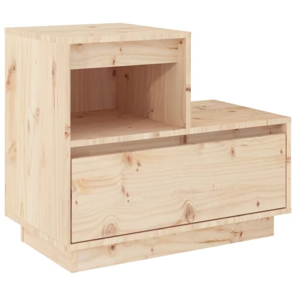 The Living Store Yöpöytä 60x34x51 cm täysi mänty - Yöpöydät