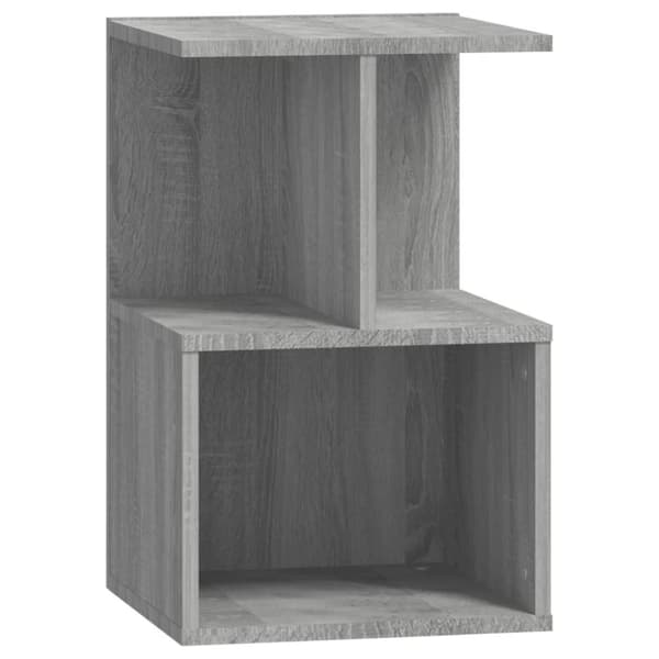 The Living Store sengebord 35x35x55 cm konstrueret træ grå sonoma-eg - Natborde