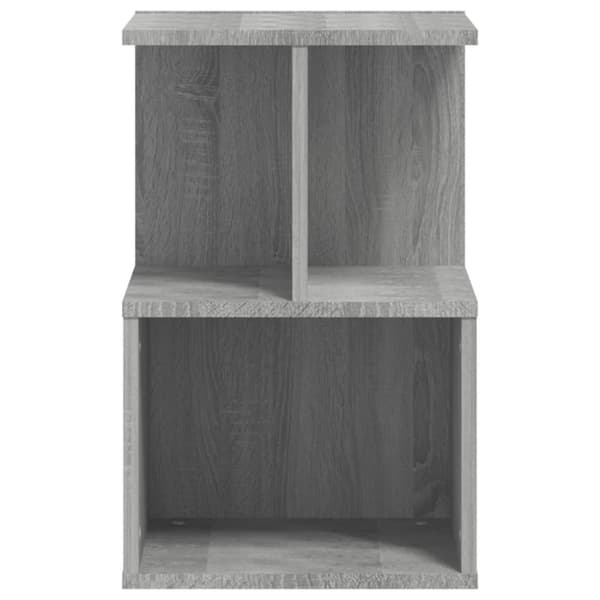 The Living Store sengebord 35x35x55 cm konstrueret træ grå sonoma-eg - Natborde