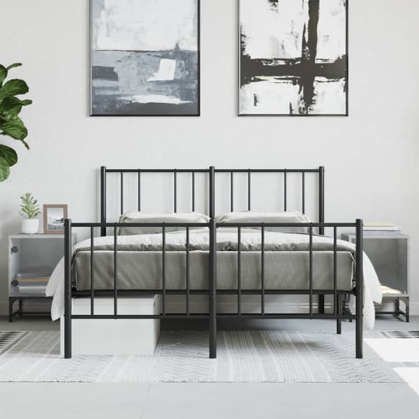 The Living Store sengeborde 2 stk. med glaslåger 35x37x50 cm betongrå - Natborde