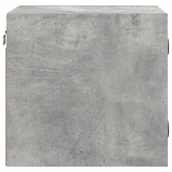 The Living Store Sängskåp med glasdörrar 2 st betonggrå 35x37x35 cm -  Nattduksbord