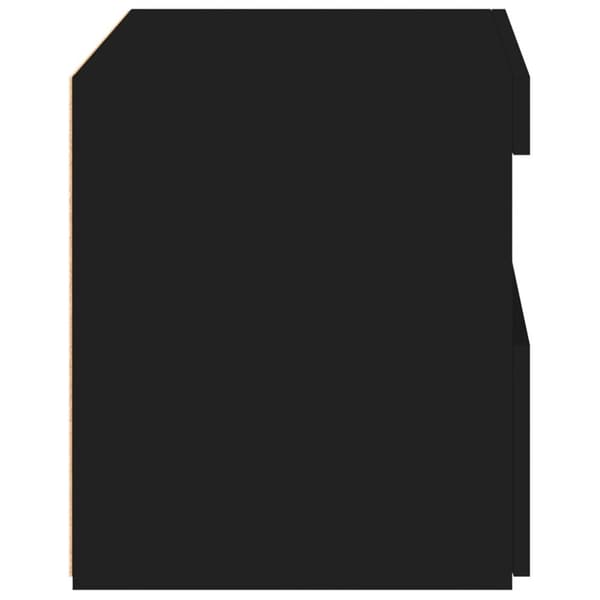 The Living Store Sängbord med LED-lampor 2 st svart 50x40x45 cm - Nattduksbord