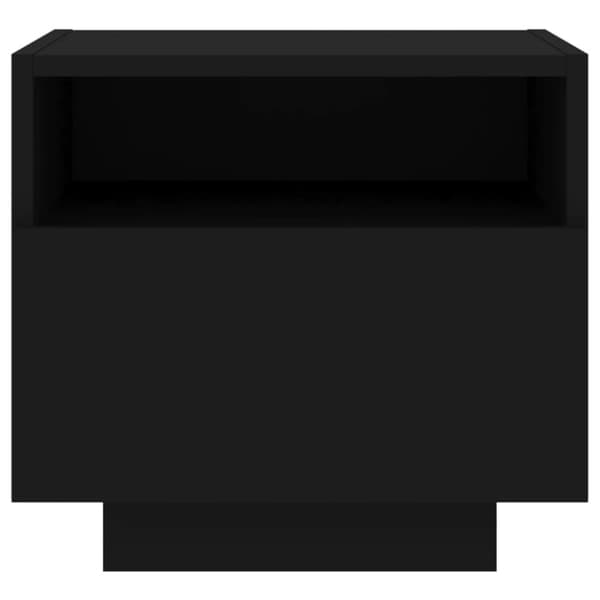 The Living Store Sängbord med LED-lampor 2 st svart 40x39x37 cm - Nattduksbord