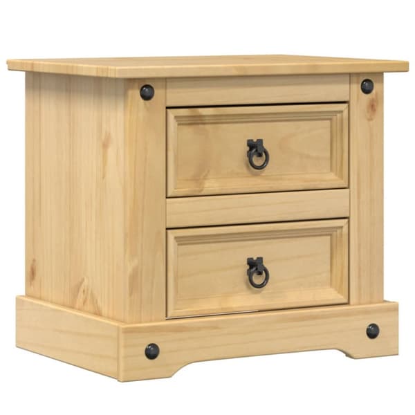 The Living Store Sängbord Corona 53x39x50 cm massiv furu -  Nattduksbord