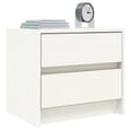 Miniatyrbild 4 av 11: The Living Store Sängbord 2 st vit 40x31x35,5 cm massiv furu -  Nattduksbord