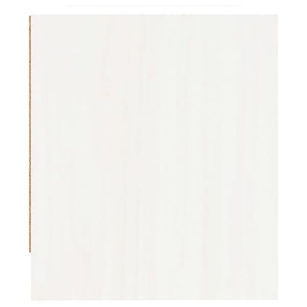 The Living Store Sängbord 2 st vit 40x31x35,5 cm massiv furu - Nattduksbord