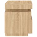 Pikkukuva 8 / 10: The Living Store Yöpöytä LED-valoilla Sonoma-tammi 40x39x48,5 cm -  Yöpöydät