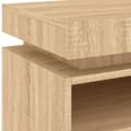 Pikkukuva 10 / 10: The Living Store Yöpöytä LED-valoilla Sonoma-tammi 40x39x48,5 cm -  Yöpöydät