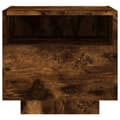 Pikkukuva 9 / 11: The Living Store Yöpöytä LED-valoilla 2 kpl savutammi 40x39x37 cm -  Yöpöydät