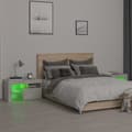 Pikkukuva 6 / 11: The Living Store Yöpöydät 2 kpl LED-valoilla betoninharmaa 70x36,5x40 cm -  Yöpöydät