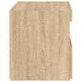 Miniatyrbillede 11 af 11: The Living Store sengeborde 2 stk. med LED-lys 50x40x45 cm sonoma-eg -  Natborde