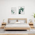 Miniatyrbild 4 av 11: The Living Store Sängbord med LED-belysning 2 st sonoma-ek 40x39x48,5 cm -  Nattduksbord