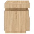 Miniatyrbild 10 av 11: The Living Store Sängbord med LED-belysning 2 st sonoma-ek 40x39x48,5 cm -  Nattduksbord