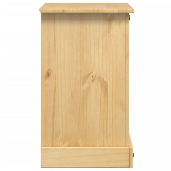The Living Store sengebord Corona 53x39x66 cm massivt fyrretræ - Natborde