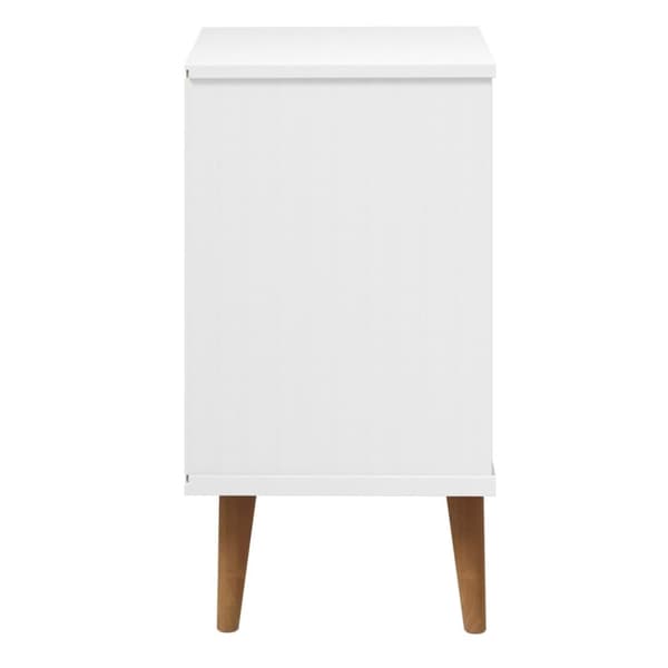 Natborde - Living sengebord MOLDE 40x35x65 cm massivt fyrretræ hvid