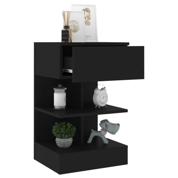 Nattduksbord - Living Sängbord 2 st svart 40x35x65 cm